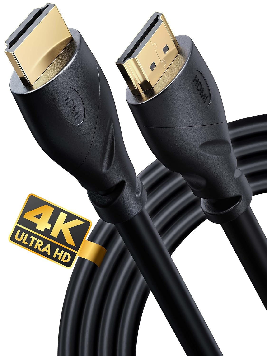PowerBear 4K HDMI Cable 10 ft | High Speed Hdmi Cables, Braided Nylon & Gold Connectors, 4K @ 60Hz, Ultra HD, 2K, 1080P, ARC & CL3 Rated | for Laptop, Monitor, PS5, PS4, Xbox One, Fire TV, & More
